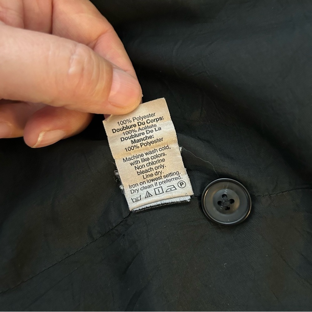 Madewell Womens Black Blazer Size 4 - Picture 10 of 11